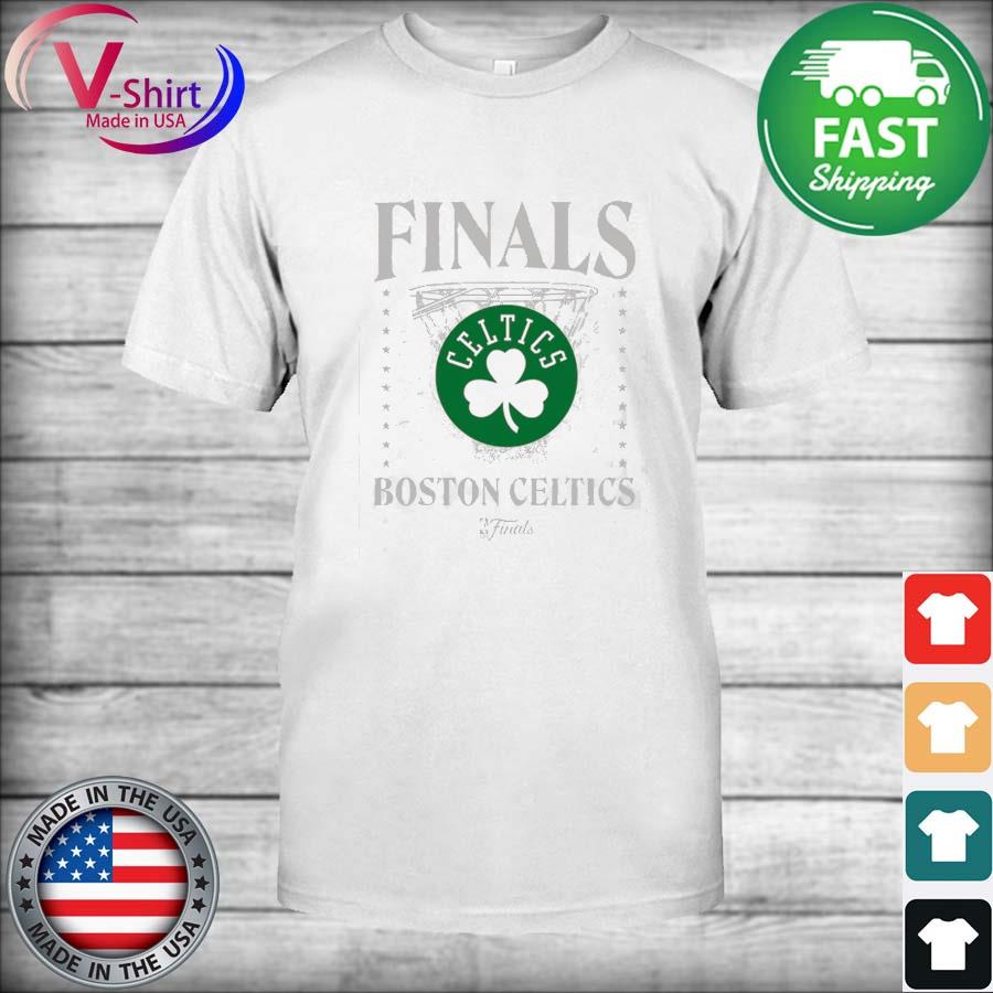Boston Celtics Sportiqe 2022 NBA Finals Stacked Hoop Bingham T-Shirt - White
