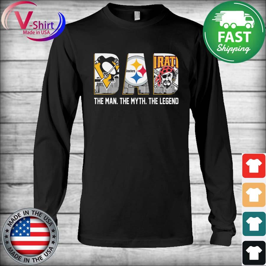 Pittsburgh Penguins Pittsburgh Steelers Pittsburgh Pirates Best Father Ever  2022 T-Shirt