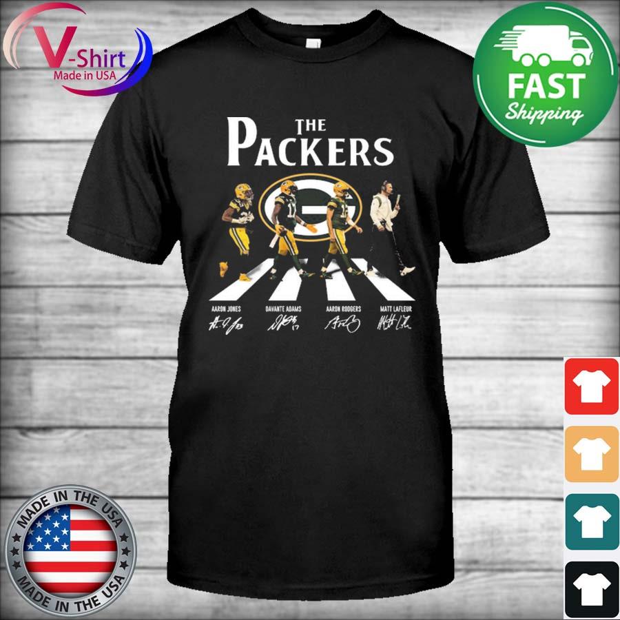 Aaron Jones Running Green Bay Packers Women's V-Neck T-Shirt