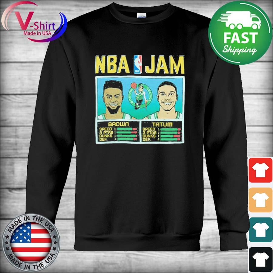 Nba Jam Jaylen Brown and Jayson Tatum Boston Celtics Shirt, hoodie,  sweater, long sleeve and tank top