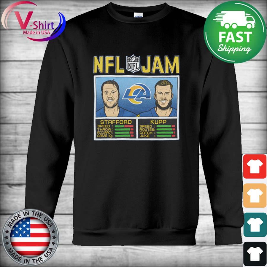 NFL JAM Los Angeles Rams Cooper Kupp And Matthew Stafford T-Shirt Vintage  Gift