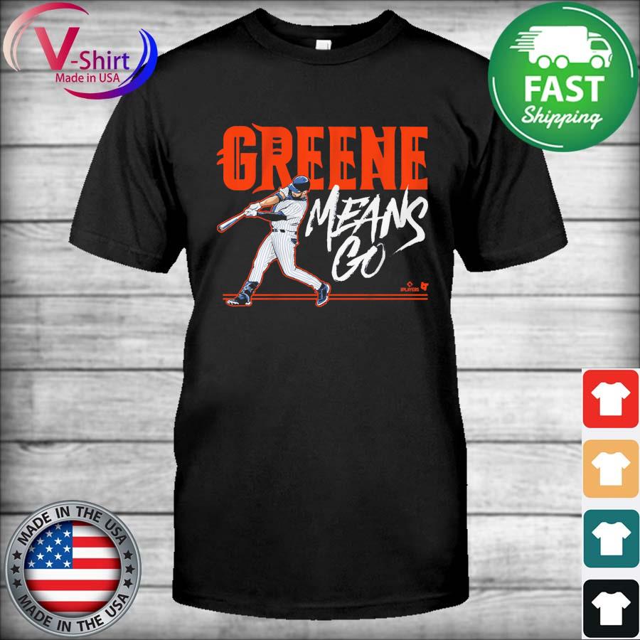 Riley Greene Means Go American baseball Detroit Tigers MLB T-Shirt -  Guineashirt Premium ™ LLC