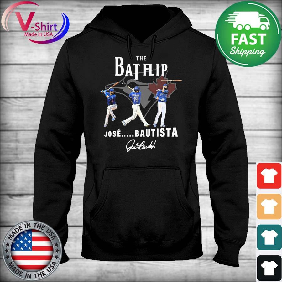 The Bat Flip Jose Bautista Toronto Blue Jays Signatures Shirt - Kingteeshop