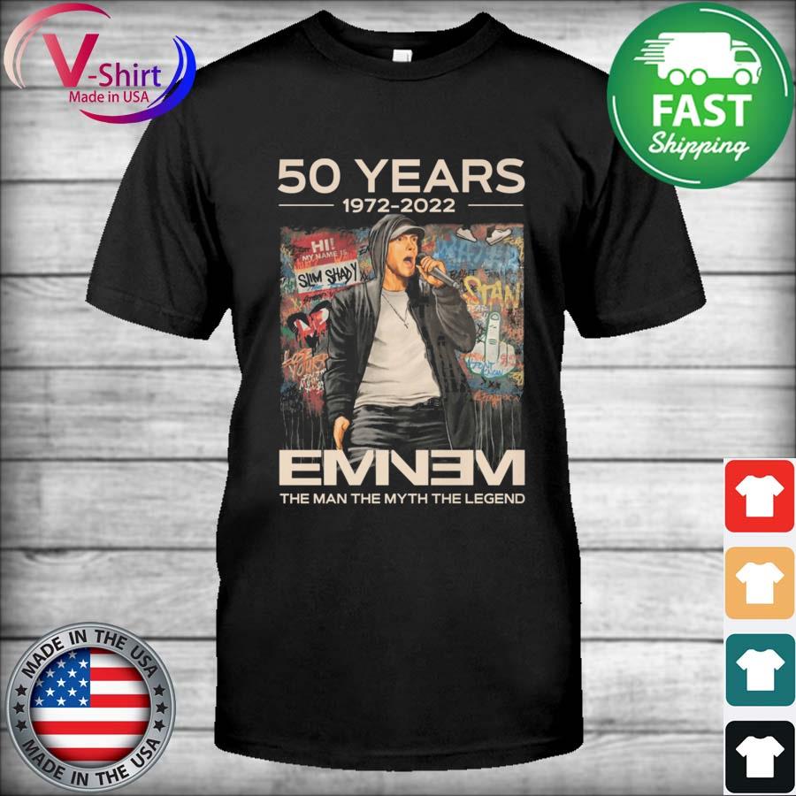 50 years 1972-2022 Eminem the man the myth the legend shirt