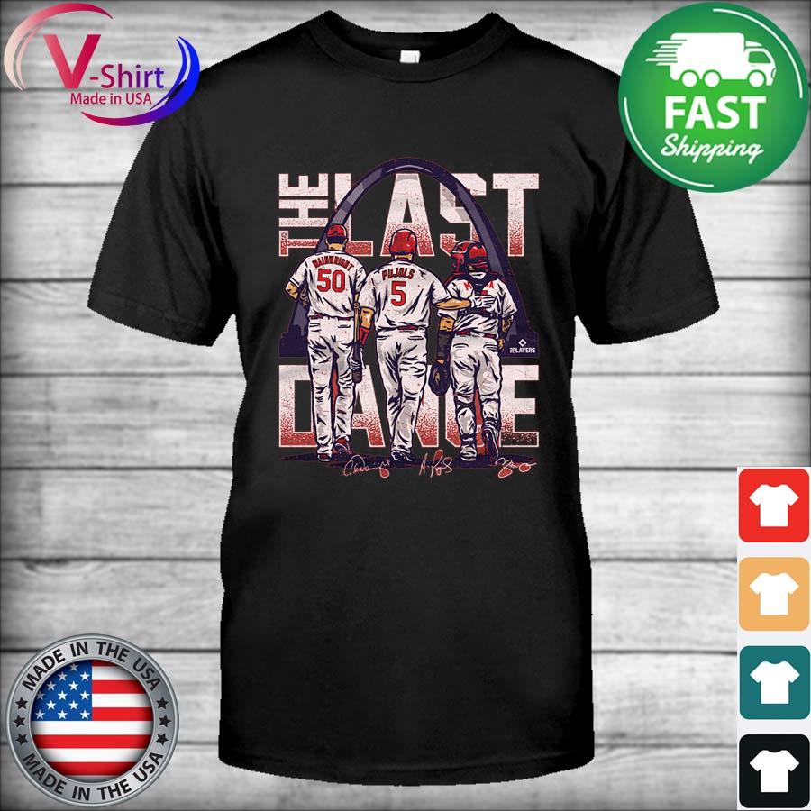  Adam Wainwright Shirt - Adam Wainwright Albert Pujols & Yadier  Molina St. Louis Last Dance : Sports & Outdoors