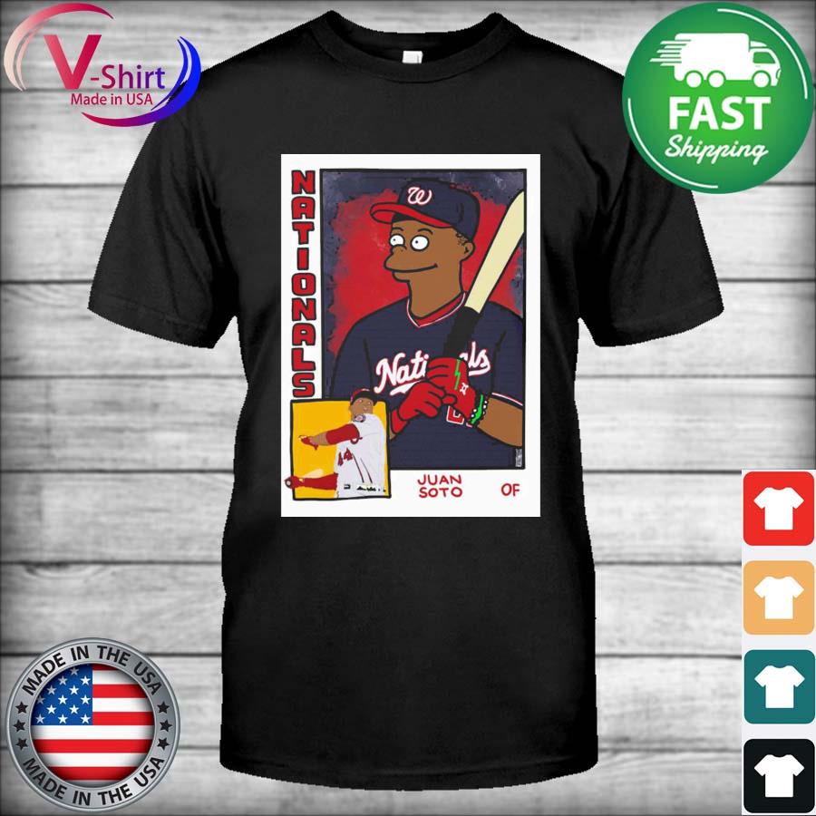 Juan Soto Simpsons Inspired Baseball Card Parody Shirt