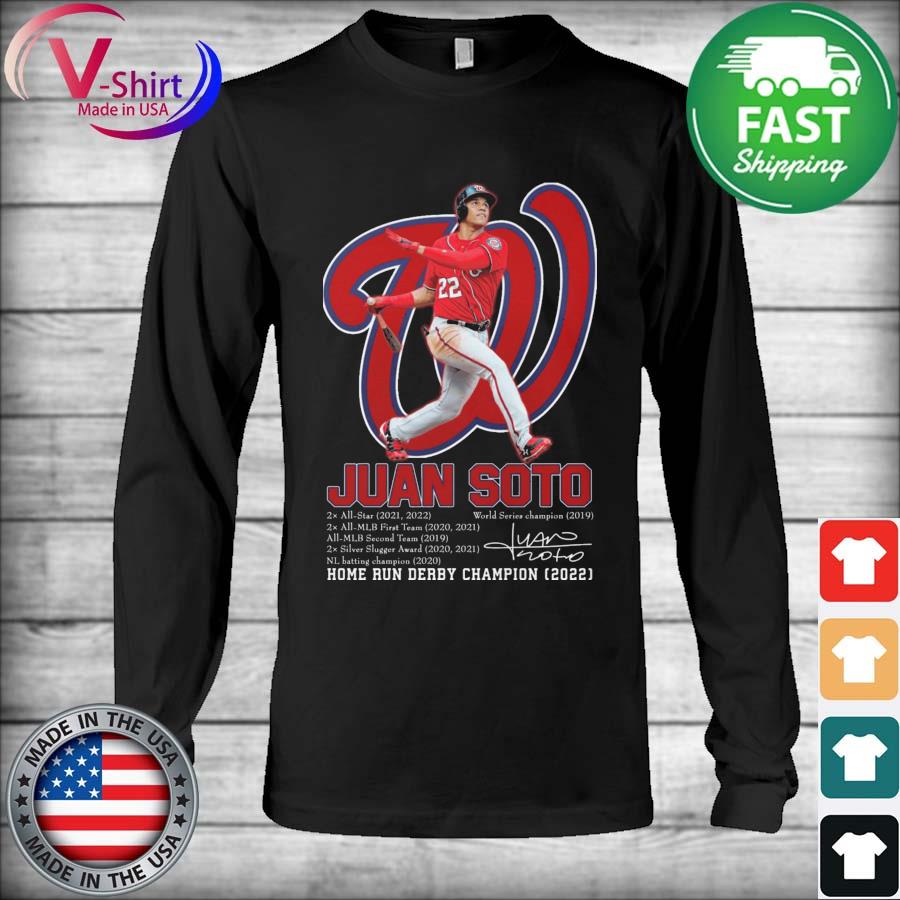 Home Run Derby 2022 Champions Juan Soto Washington Nationals shirt