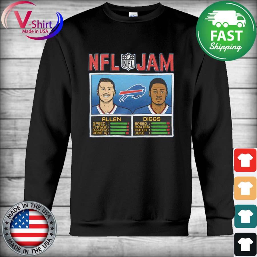 NFL Jam Buffalo Bills Josh Allen and Stefon Diggs shirt, hoodie, sweater,  long sleeve and tank top