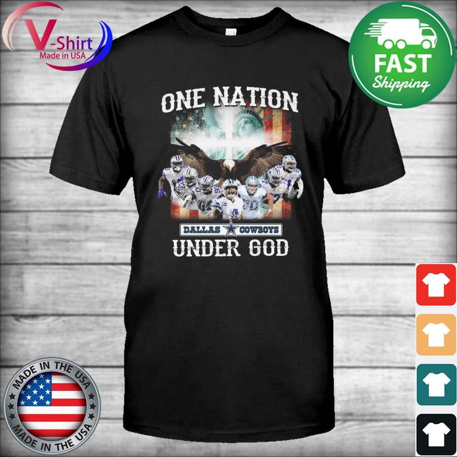 Dallas Cowboys one nation under God signatures shirt, hoodie, sweater, long  sleeve and tank top