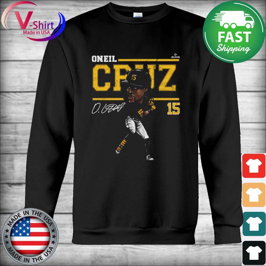 Official oneil Cruz Pittsburgh Cartoon Signature T-Shirt, hoodie