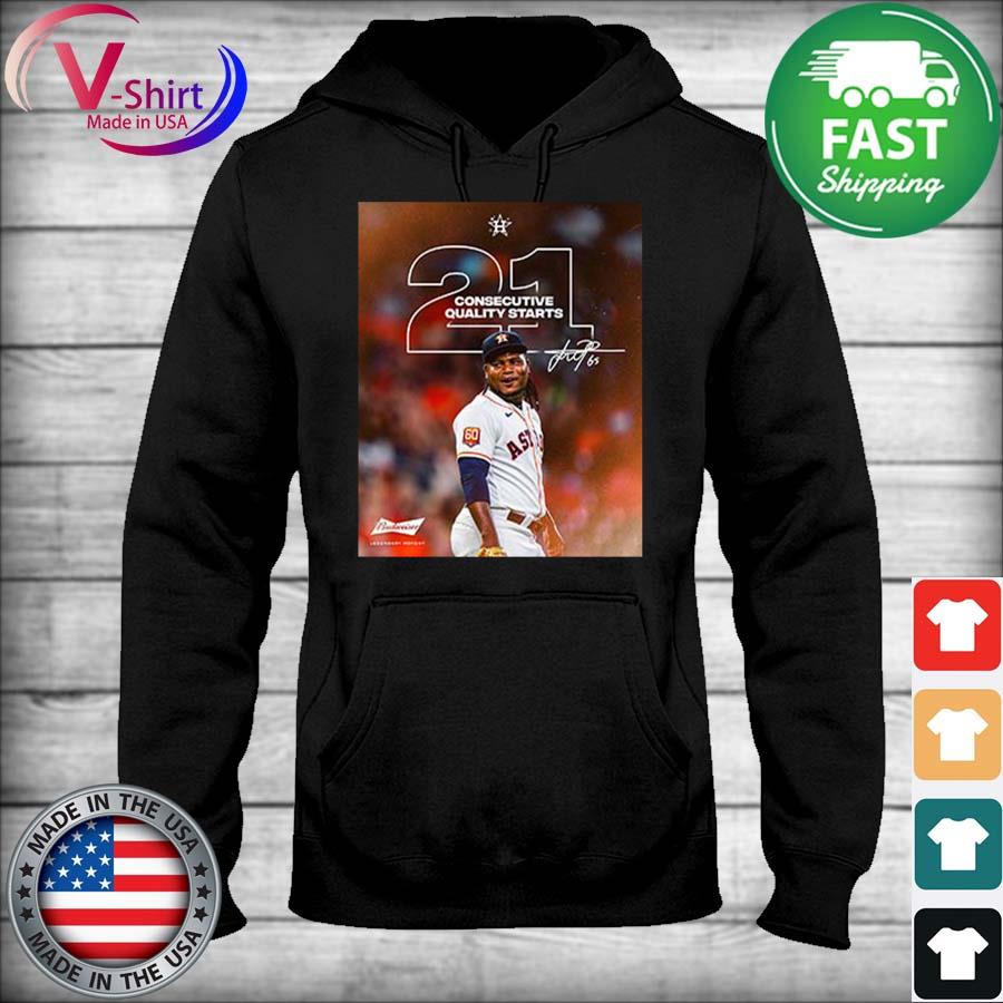 Framber Valdez 21 Consecutive Quality Starts Shirt - NVDTeeshirt