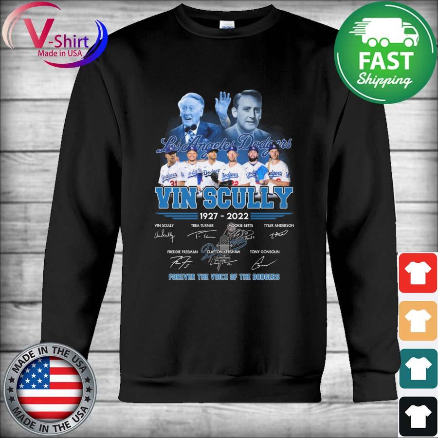 Los Angeles Dodgers Vin Scully 1927-2022 Forever The Voice Of The Los  Angeles Dodgers Signatures shirt, hoodie, sweater, long sleeve and tank top