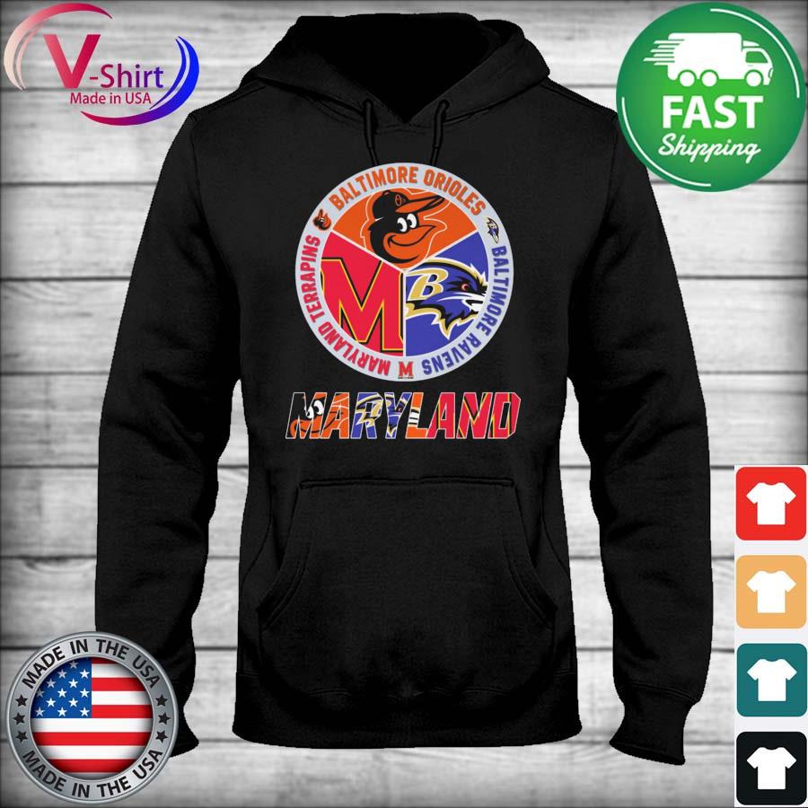 Maryland Sports Teams Orioles, Ravens And Terrapins Shirt, hoodie