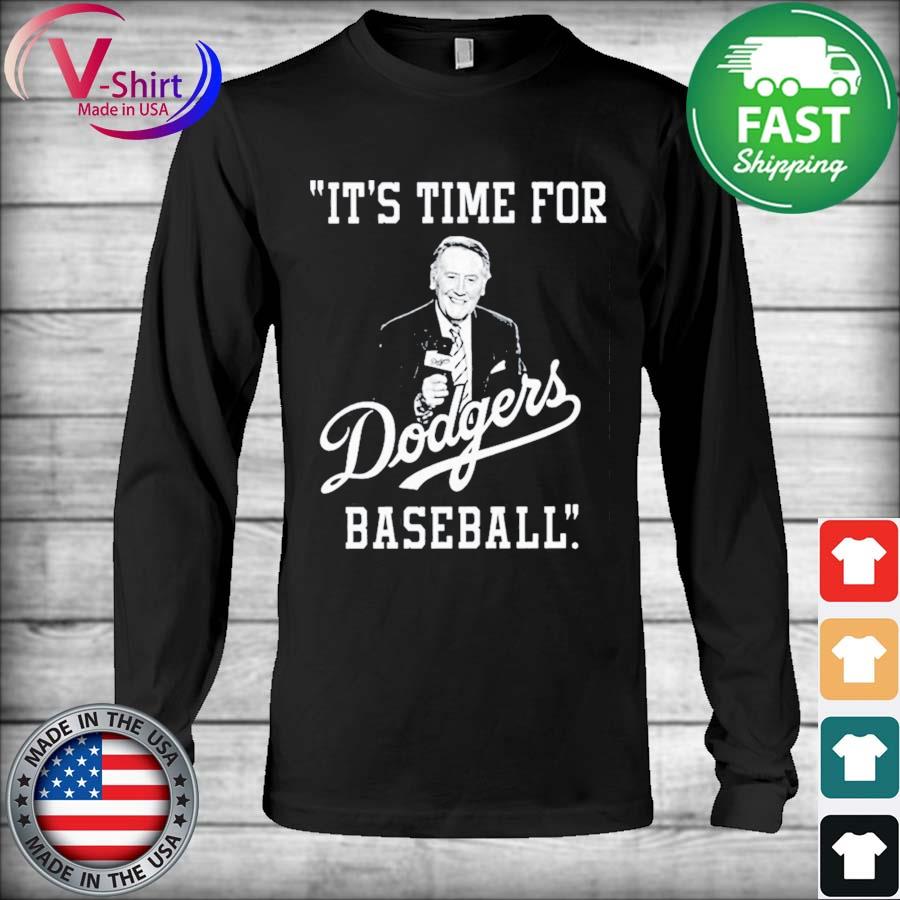 Vin Scully shirt // Dodgers shirt // It’s Time For Dodger Baseball shirt //  Vin Scully memorial shirt