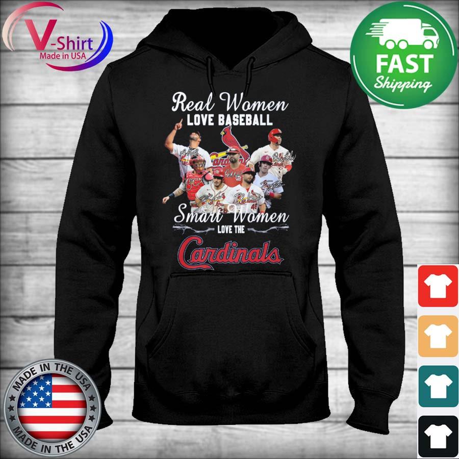 Real Women Love Baseball Smart Women Love The Cardinals Shirt - Shibtee  Clothing