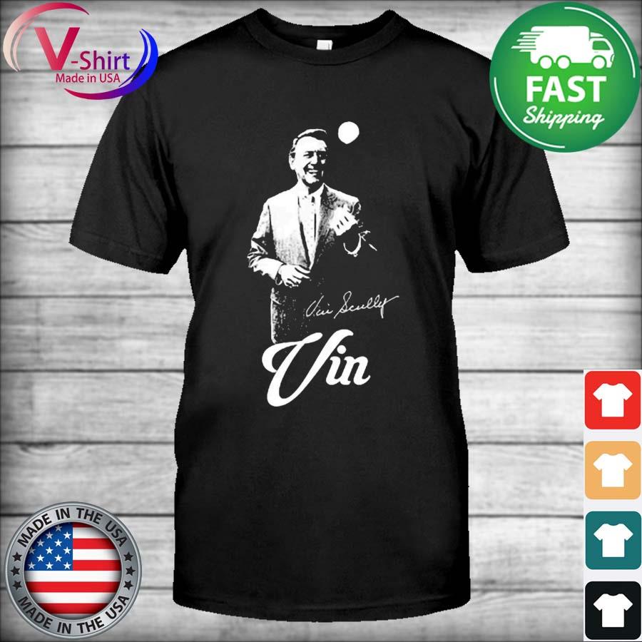 Pray For Vin Scully Singnature T-Shirt