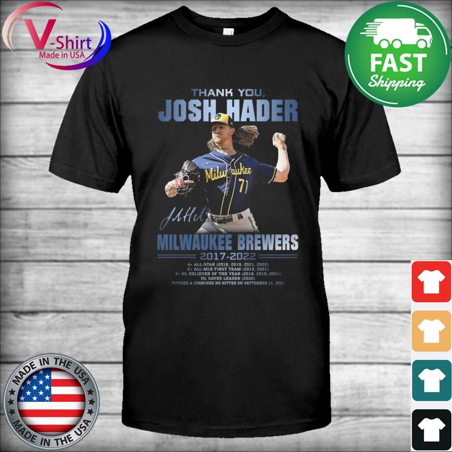 Genuine Merchandise, Shirts & Tops, Josh Hader Milwaukee Brewers Jersey