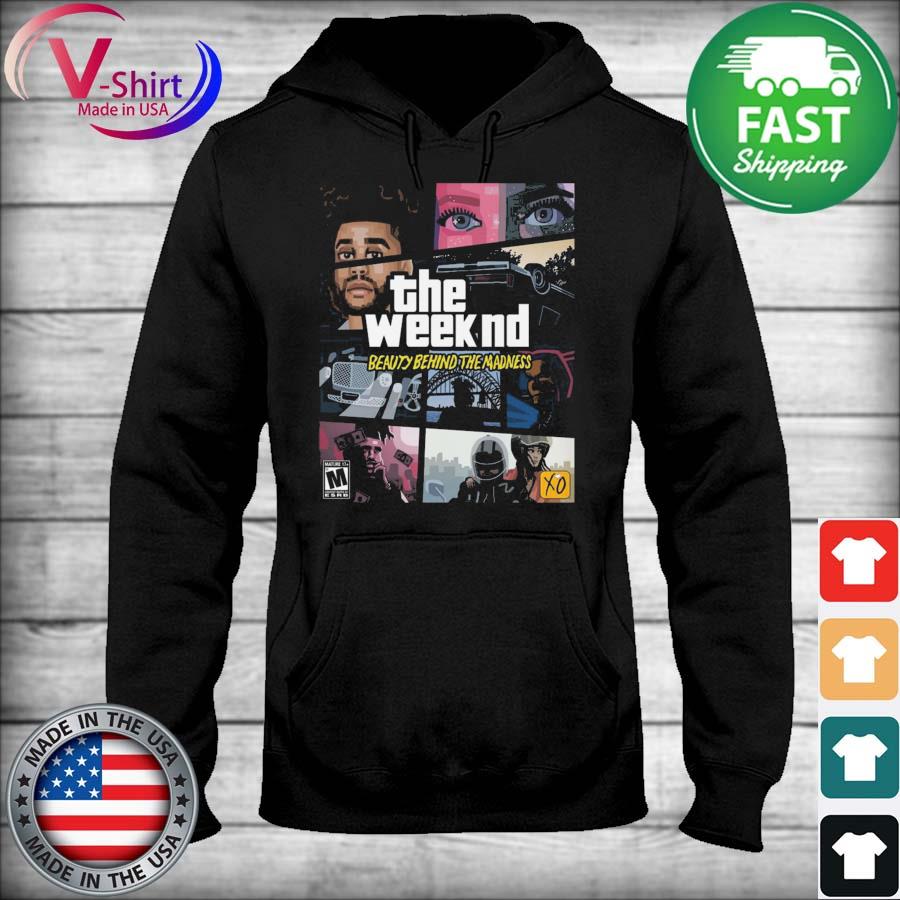 The Weeknd beauty behind the Madness shirt hoodie sweater long