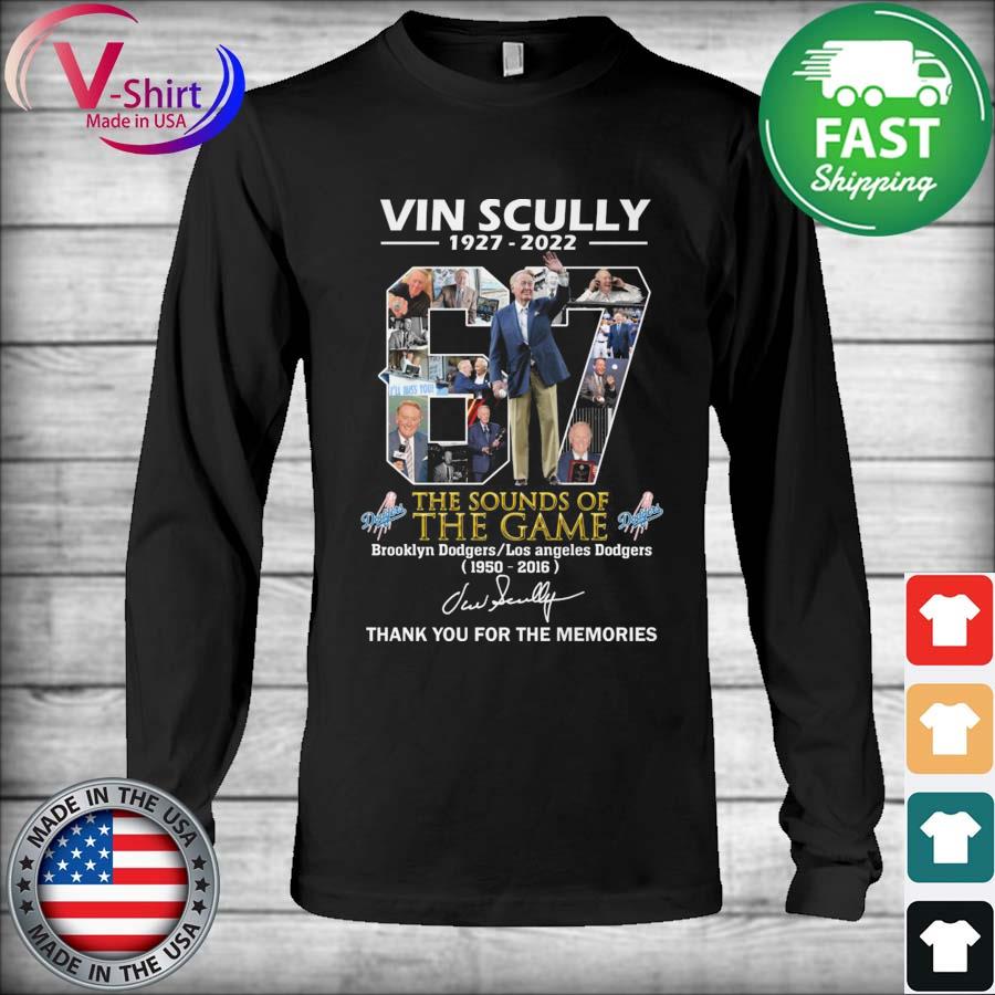 Vin Scully 1927-2022 Thank You For The Memories T-Shirt