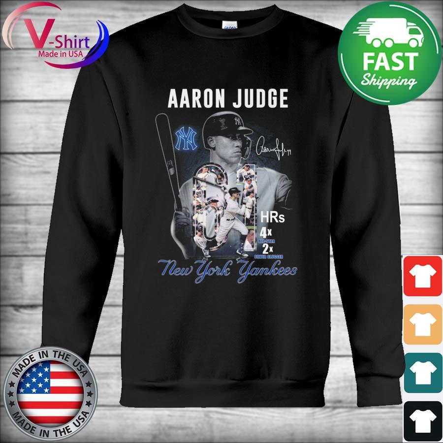 Aaron Judge 61 Hrs 4x All-Star 2x Silver slugger New York Yankees  signatures shirt, hoodie, sweater, long sleeve and tank top