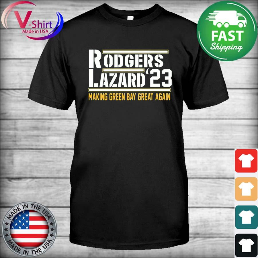 Rodgers Lazard 23 Make Green Bay Packers Great Again T-Shirt - Yeswefollow