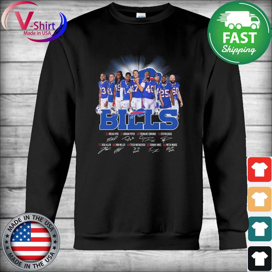 Buffalo Bills team Micah Hyde Jordan Poyer Stefon Diggs signatures shirt,  hoodie, sweater, long sleeve and tank top