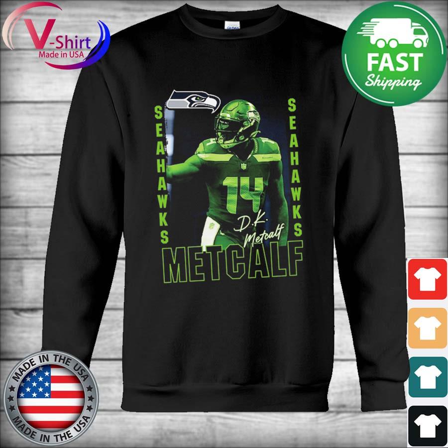 D.K. Metcalf Seattle Seahawks signature action graphic shirt