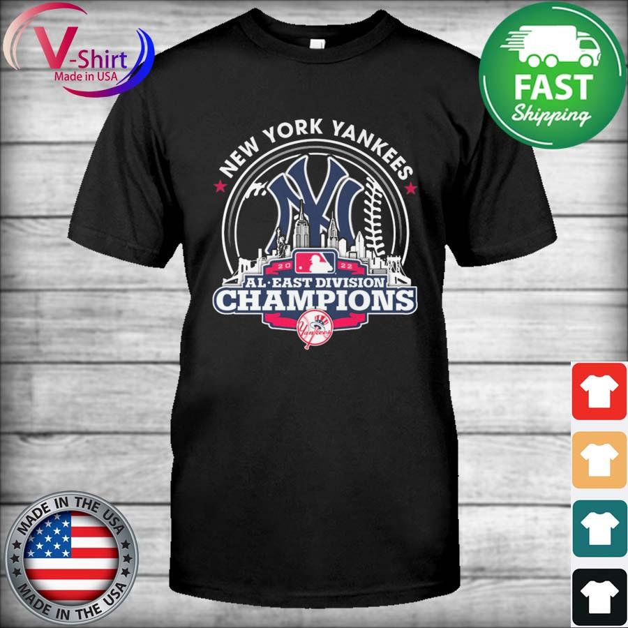 New York Yankees Circle Skyline 2022 AL East Division Champions shirt,  hoodie, sweater and v-neck t-shirt