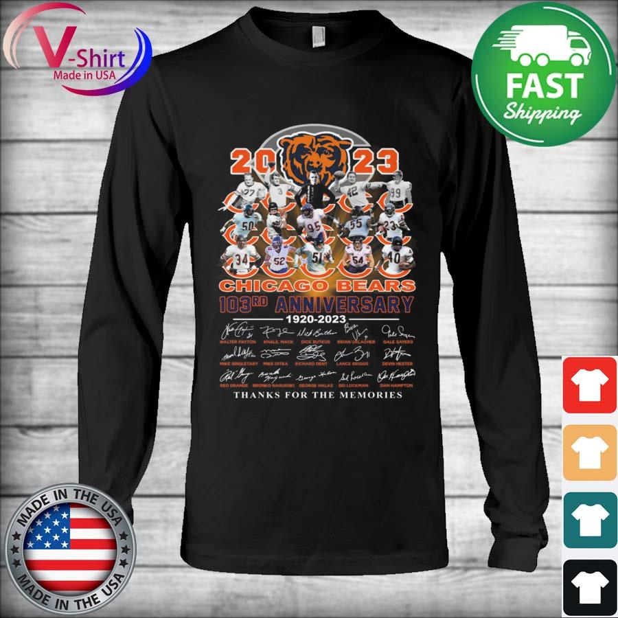 The Chicago Bears 103rd anniversary 1920 2023 thank you for the