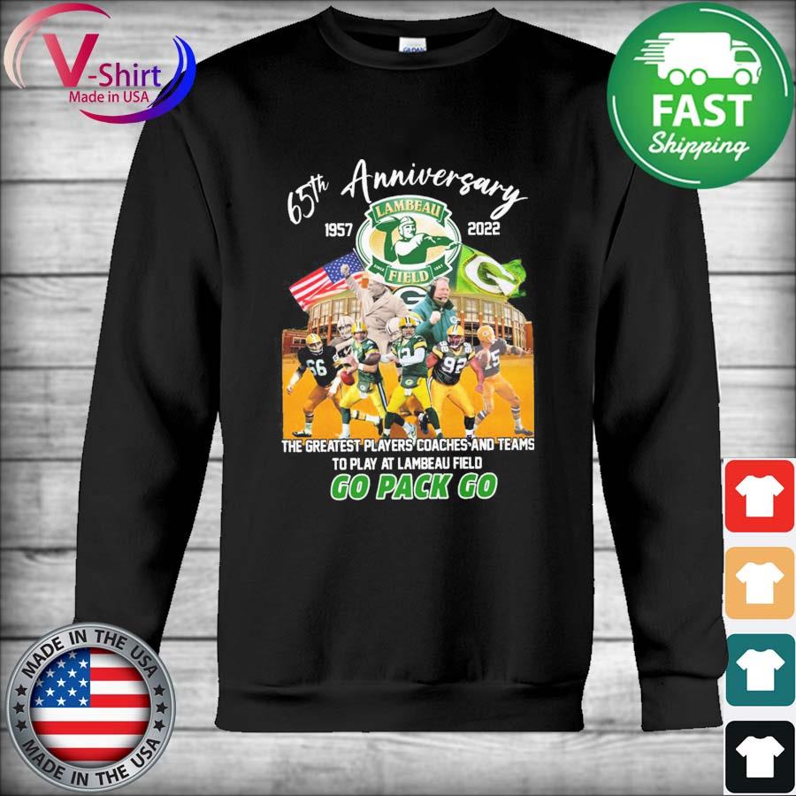 Green Bay Packers 65th anniversary 1957-2022 Lambeau Field Stadium shirt,  hoodie, sweater, long sleeve and tank top