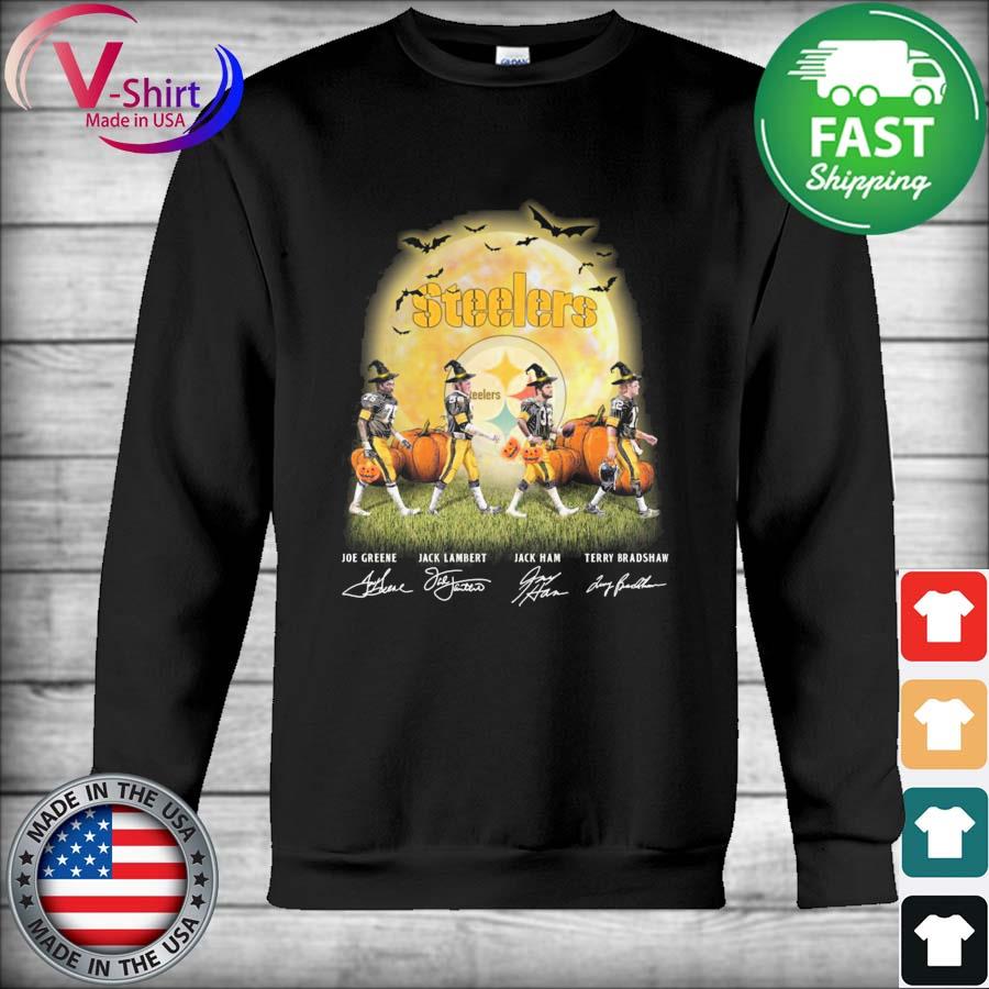 Pittsburgh Steelers football Joe Greene Jack Lambert Jack Ham Terry  Bradshaw signatures Halloween 2022 T-shirt, hoodie, sweater, long sleeve  and tank top