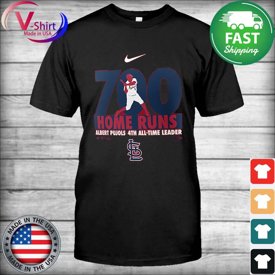 Albert Pujols St Louis Cardinals Nike 700th Home Run Milestone T-Shirt,  hoodie, sweater, long sleeve and tank top