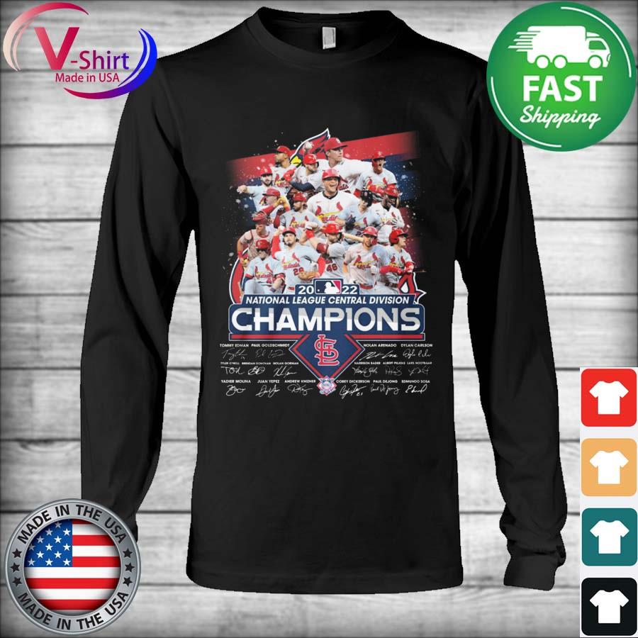 NEW 2022!! St. Louis Cardinals Central Division Champs Baseball Team T-Shirt