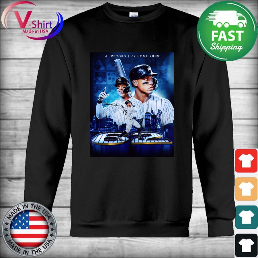 New York Yankees Aaron Judge Al Record 62 Home Runs shirt, hoodie