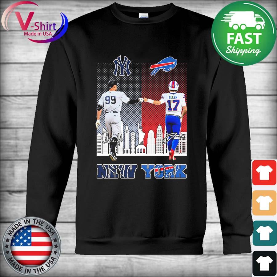 Aaron Judge and Josh Allen New York City signatures shirt, hoodie