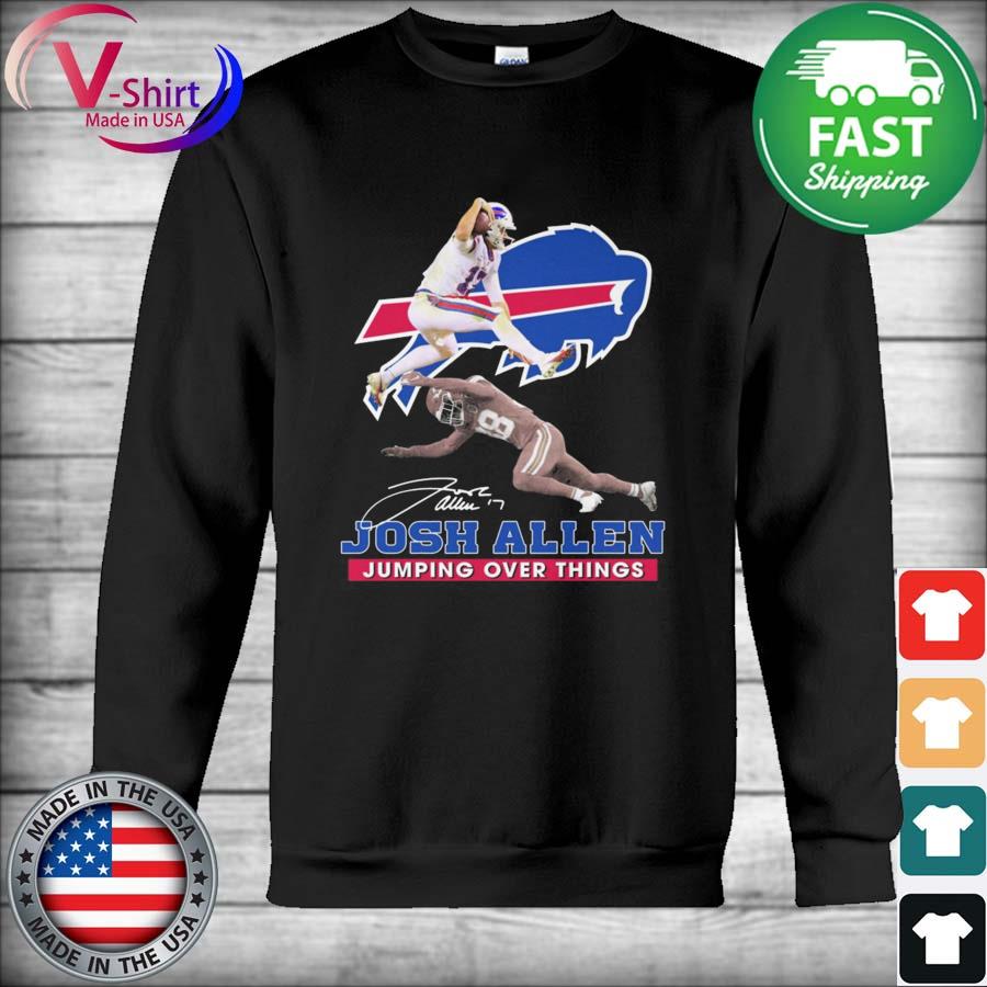 Buffalo Bills Josh Allen Jumping Over Things Signature Long Sleeve