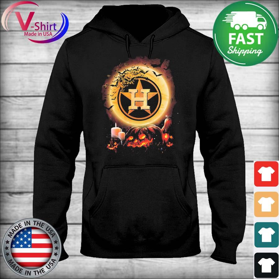 Houston Astros Football Pumpkin Moon Halloween Shirt, hoodie, sweater, long  sleeve and tank top