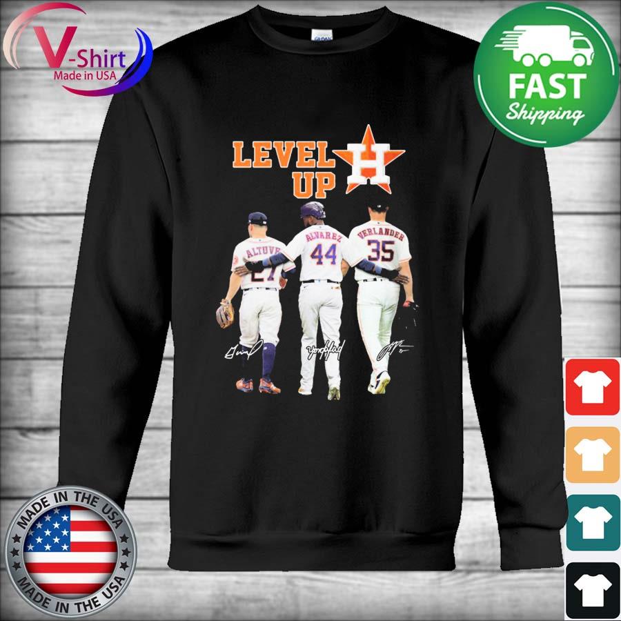 Level up Houston Astros shirt, hoodie, sweater, long sleeve and tank top