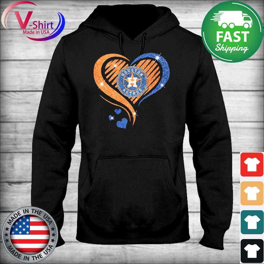 Houston Astros logo helmet heart Diamond shirt, hoodie, sweater