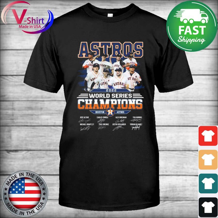 2022 World Series Champion Houston Astros team signatures shirt, hoodie,  sweater, long sleeve and tank top