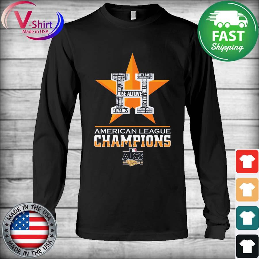 Funny houston astros 2022 American league champions shirt, hoodie