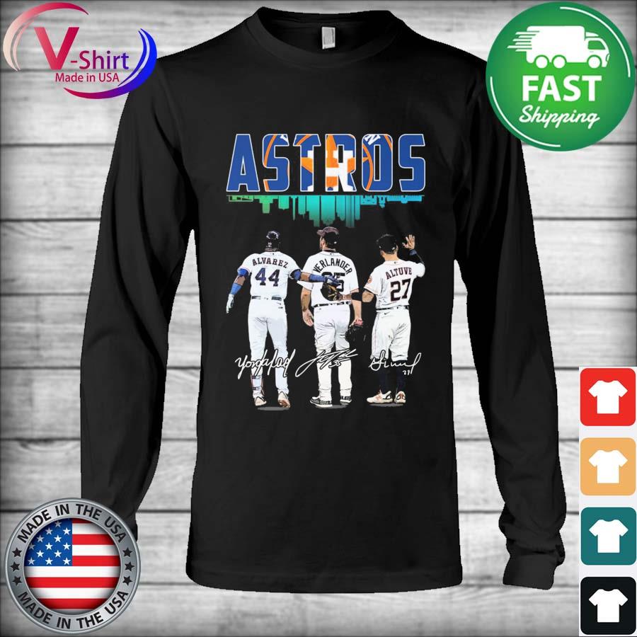 Houston Astros José Carlos Altuve Yordan Álvarez And Justin Verlander  Signatures shirt, hoodie, sweater, long sleeve and tank top