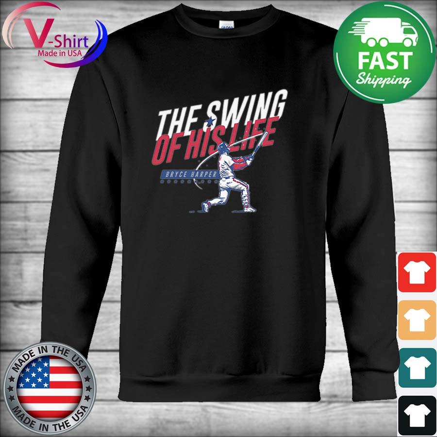 Bryce Harper The Swing of His Life Philadelphia Phillies T-Shirt