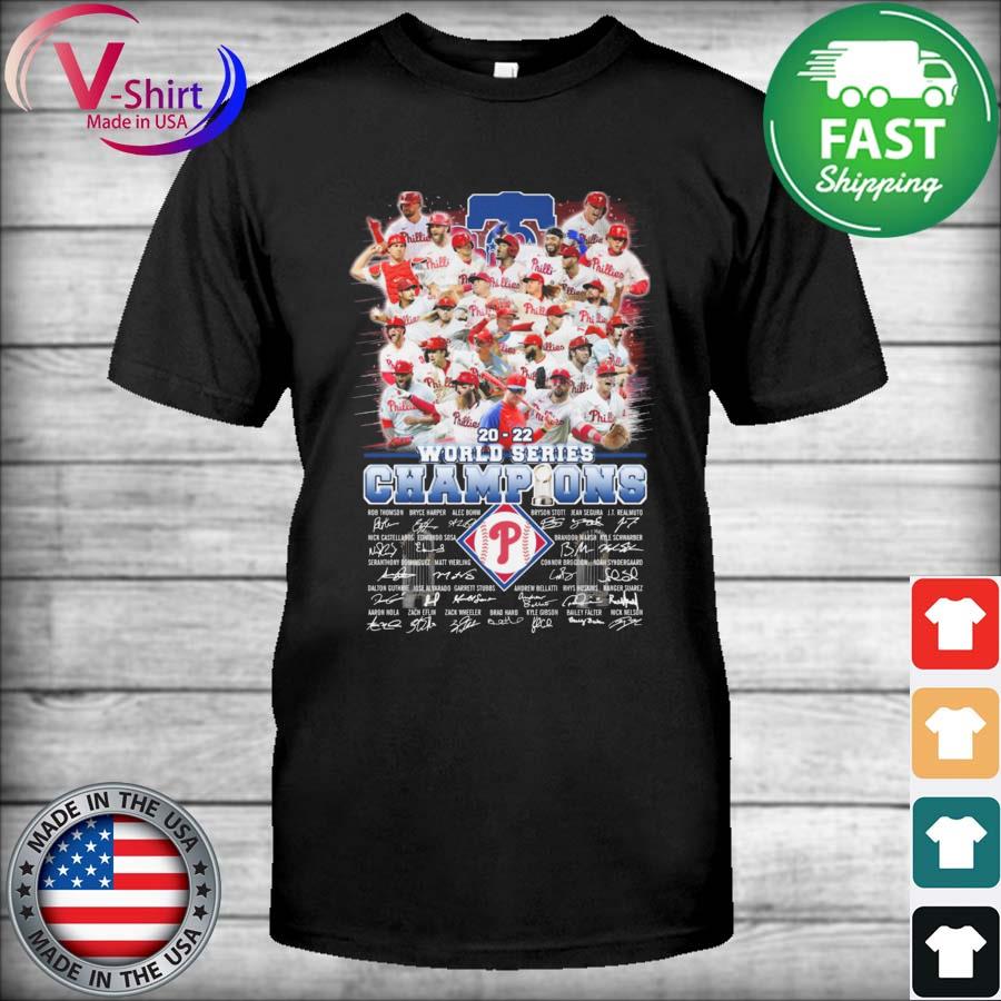 Philadelphia Phillies Team World Series 2022 Champions Signatures Shirt,  hoodie, sweater, long sleeve and tank top