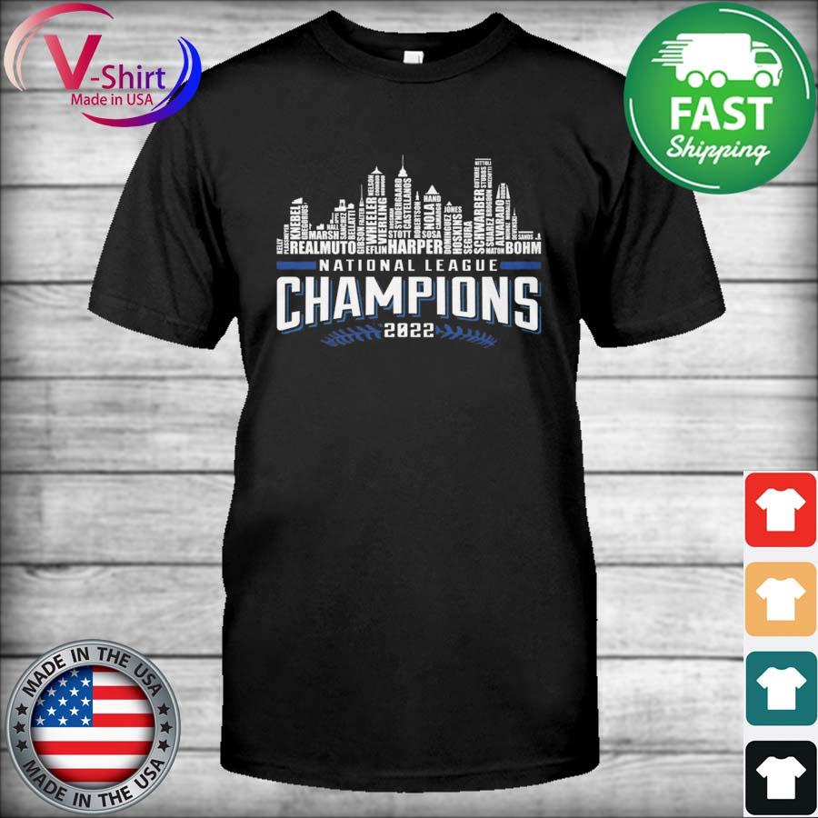 Awesome philadelphia Phillies 2022 national League Champions City skyline  shirt, hoodie, sweater, long sleeve and tank top
