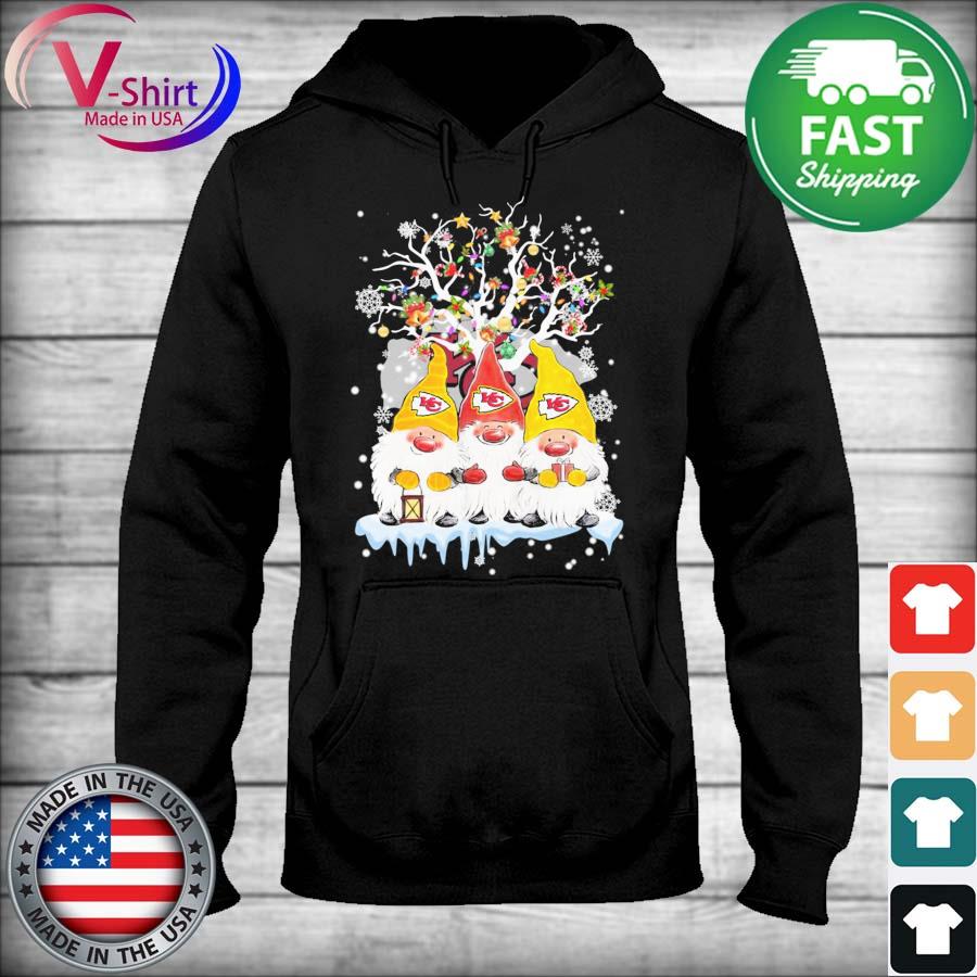 Happy Merry Christmas the Gnomes Kansas City Chiefs logo shirt, hoodie,  sweater, long sleeve and tank top