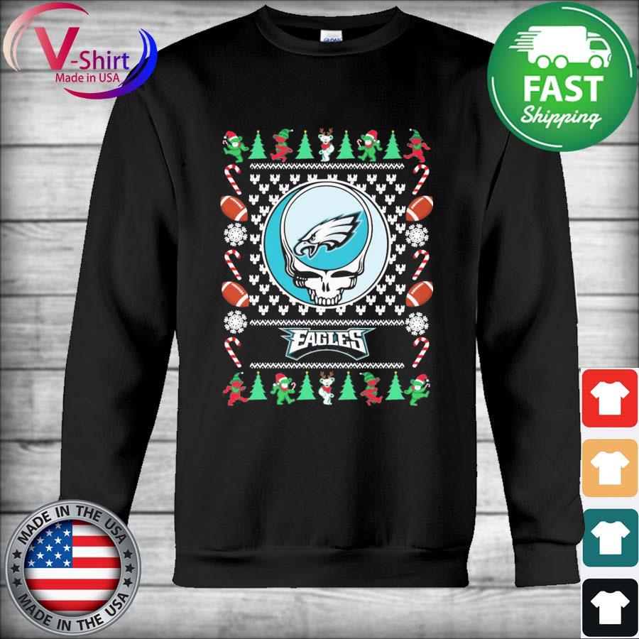 Eagles Christmas Sweater Grateful Dead Bears Philadelphia Eagles