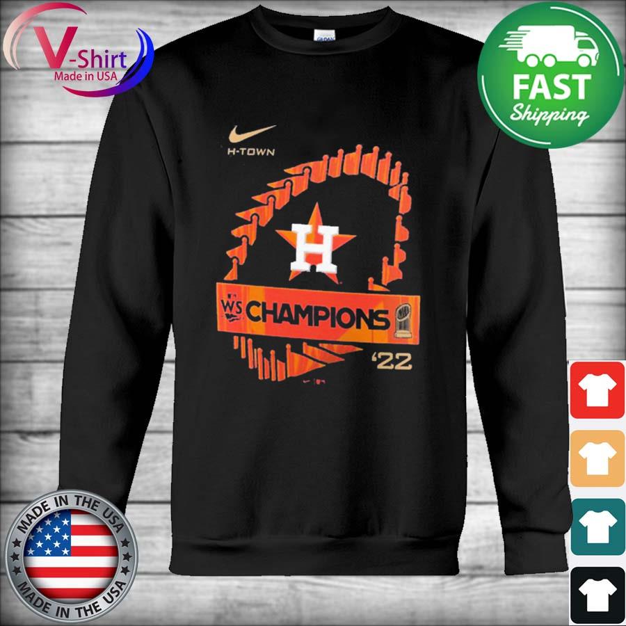 Houston Astros Post Season H-town Nike Tee Shirt Size Large