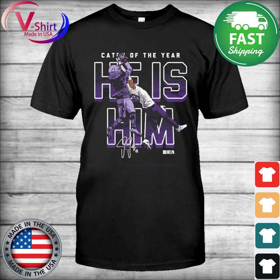 Justin Jefferson Minnesota One-Handed Catch of the year 2022 shirt, hoodie,  sweater, long sleeve and tank top