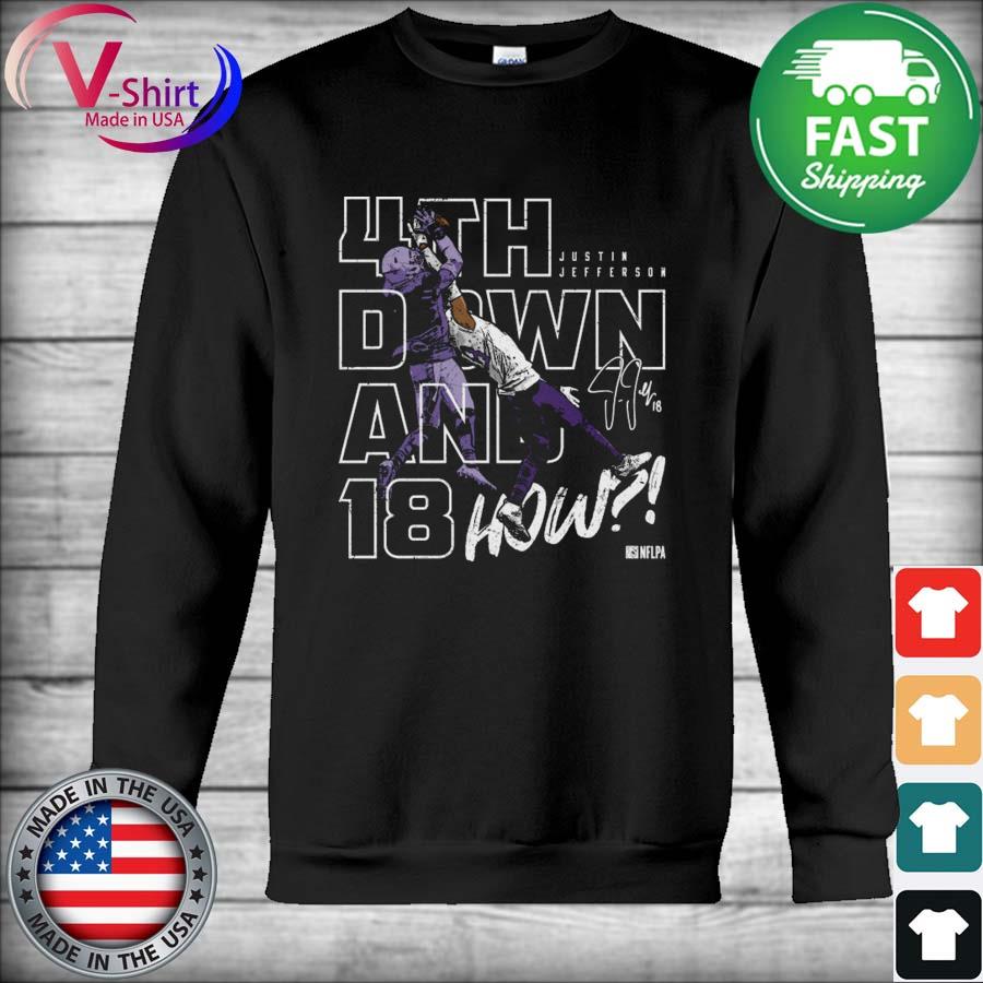 Justin Jefferson Minnesota Vikings with ball signature shirt, hoodie,  sweater, long sleeve and tank top